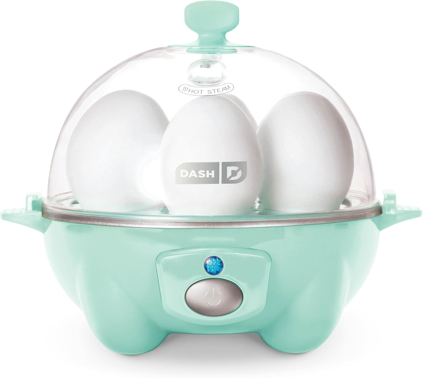 Rapid Egg Cooker - Boiler, Poacher & Steamer - Includes Measuring & Recipe Guide - Dishwasher Safe - Holds 7 Eggs, Aqua